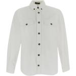 Chemises de créateur Versace blanches Taille M look casual pour homme 