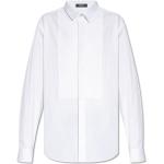 Chemises de créateur Versace blanches à manches longues à manches longues Taille 3 XL 