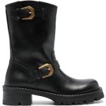 Low boots de créateur Versace noires en caoutchouc Pointure 40 pour femme 