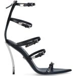 Sandales à talons de créateur Versace noires Pointure 40 look fashion pour femme 