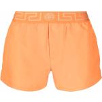 Shorts de bain de créateur Versace orange pour homme 