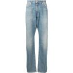 Jeans droits de créateur Versace bleus W32 L33 pour homme en promo 
