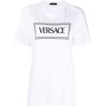 T-shirts de créateur Versace blancs en jersey à manches courtes Taille XS pour femme 
