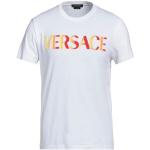 T-shirts col rond de créateur Versace blancs en coton à manches courtes à col rond Taille 3 XL pour homme 