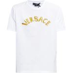 T-shirts col rond de créateur Versace blancs à manches courtes à col rond Taille XL 