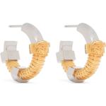 Boucles d'oreilles en or de créateur Versace en laiton pour homme en promo 