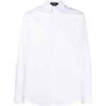 Chemises de créateur Versace blanches all over imprimées à manches longues classiques pour homme en promo 