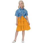 Jupes en jean jaunes à pois à volants Taille 2 ans look casual pour fille de la boutique en ligne Amazon.fr 