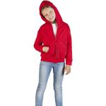 Sweats à capuche Promodoro rouges enfant look fashion 