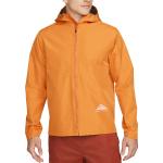 Vestes de running Nike orange en gore tex à capuche Taille S pour homme en promo 