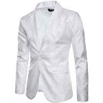 Vestes de moto  d'hiver blanches en shoftshell à paillettes imperméables coupe-vents respirantes Taille M look fashion pour homme 