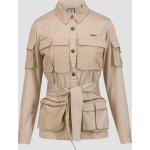 Vestes mi-saison Aeronautica Militare blanches camouflage look militaire pour femme 