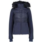 Veste cmp woman jacket zip hood (black blue) femme