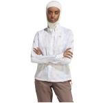Vestes de running adidas Performance blanches en toile coupe-vents Taille S pour femme en promo 