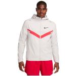 Vestes de running Nike Windrunner beiges en fil filet coupe-vents respirantes Taille XL pour homme en promo 