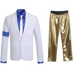Déguisements de star à rayures Michael Jackson Taille XL look fashion pour homme 