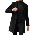 Vestes de ski noires en cuir synthétique à motif moutons imperméables à manches longues Taille L look fashion pour homme 