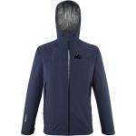Vestes de randonnée Millet bleues en gore tex imperméables coupe-vents respirantes éco-responsable Taille M look fashion pour homme 