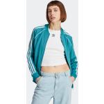Vestes de survêtement adidas adiColor turquoise Taille XXS pour femme en promo 