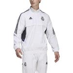 Vestes de survêtement adidas Originals blanches Real Madrid Taille L look fashion pour homme 