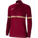 Vestes de survêtement Nike rouges en fil filet Taille XXS pour femme 