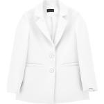 Vestes de blazer Monnalisa blanches en polyester enfant classiques en promo 