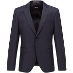 Vestes de costume de créateur HUGO BOSS BOSS bleus foncé en laine éco-responsable Taille XL pour homme 