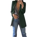 Vestes mi-saison de mariage d'automne vertes en cuir synthétique imperméables à manches longues Taille 5 XL plus size look gothique pour femme 