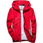 Vestes de randonnée rouges Paris Saint Germain imperméables coupe-vents à capuche à manches longues à col en V Taille XL plus size look Hip Hop pour homme 