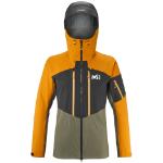 Vestes de ski Millet orange imperméables respirantes avec jupe pare-neige Taille L pour homme en promo 
