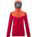 Vestes de randonnée Millet rouges en gore tex imperméables coupe-vents respirantes Taille L look fashion pour femme 