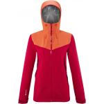 Vestes de randonnée Millet rouges en gore tex imperméables coupe-vents respirantes Taille M look fashion pour femme 