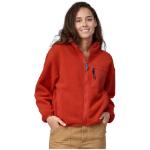 Vestes zippées Patagonia Synchilla rouges en toile éco-responsable à col montant Taille XL look casual pour femme 