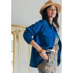 Sahariennes bleu roi en coton made in France Taille S pour femme 