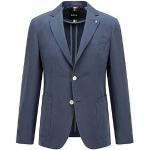 Vestes de costume de créateur HUGO BOSS BOSS bleus foncé à rayures en lyocell éco-responsable Taille XL pour homme 