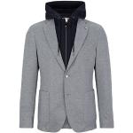 Vestes de costume de créateur HUGO BOSS BOSS grises en coton à capuche pour homme 