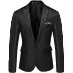 Vestes de costume noires respirantes Taille 4 XL plus size look fashion pour homme 