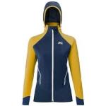 Vestes de ski Millet Pierra jaunes en lycra coupe-vents avec zip d'aération Taille XS pour homme en promo 