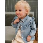 Vestes en jean Vertbaudet bleues en coton Taille 6 mois pour bébé de la boutique en ligne Vertbaudet.fr 