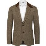 Blazers vintage marron en tweed Taille XL look fashion pour homme en promo 