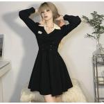 Robes d'été noires en fibre synthétique minis Taille 3 XL plus size look preppy pour femme 