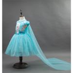 Déguisements bleus en fibre synthétique à paillettes de princesses Taille 4 ans look fashion pour fille de la boutique en ligne joom.com/fr 