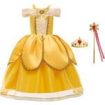 Robes à motifs enfant jaunes en microfibre Taille 4 ans look fashion pour fille de la boutique en ligne joom.com/fr 