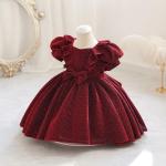 Déguisements rouge bordeaux de princesses Taille 3 ans look fashion pour fille de la boutique en ligne joom.com/fr 