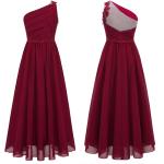 Robes plissées rouges à fleurs en polyester Taille 5 ans look fashion pour fille de la boutique en ligne joom.com/fr 