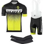 Maillots de cyclisme jaunes en lycra respirants Taille 4 XL look fashion pour homme 