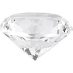 ViaGasaFamido Cristal Clair, 60mm Diamant synthétique Pierre Grand Strass Verre Clair Cristal Artificiel Bijoux Presse-papiersAttrape-Soleil