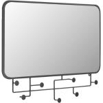 Vianela - Miroir rectangle avec crochets en métal