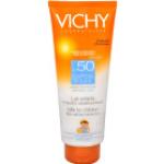 Protection solaire Vichy Capital Soleil grand format à l'eau thermale sans parfum 300 ml pour peaux sensibles texture lait pour enfant 