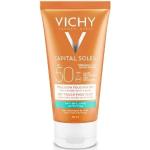 Crèmes solaires Vichy hypoallergéniques indice 50 à l'eau thermale sans paraben 50 ml pour le visage tonifiantes pour peaux sensibles 